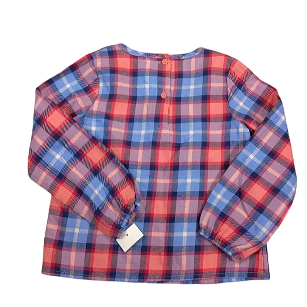 OshKosh B'gosh Shirt Long Sleeve Plaid Kids Size 4T